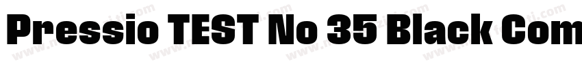 Pressio TEST No 35 Black Compresse字体转换